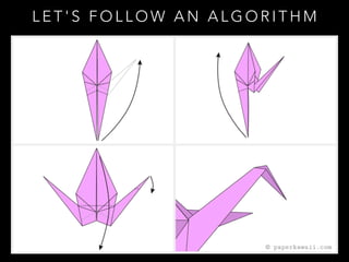 L E T ' S F O L L O W A N A L G O R I T H M
 