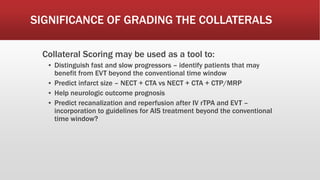 CTA Collateral Scoring system- RADIOLOGY 2 | PPTX