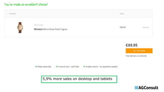 5,9% more sales on desktop and tablets
 
