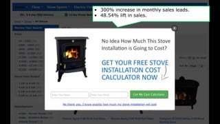 • 300% increase in monthly sales leads.
• 48.54% lift in sales.
 