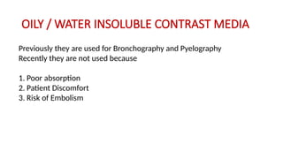 ct and mri contrast agents presentations | PPTX