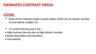 ct and mri contrast agents presentations | PPTX