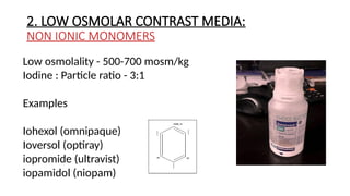 ct and mri contrast agents presentations | PPTX