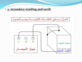  3- secondary winding and earth
 
