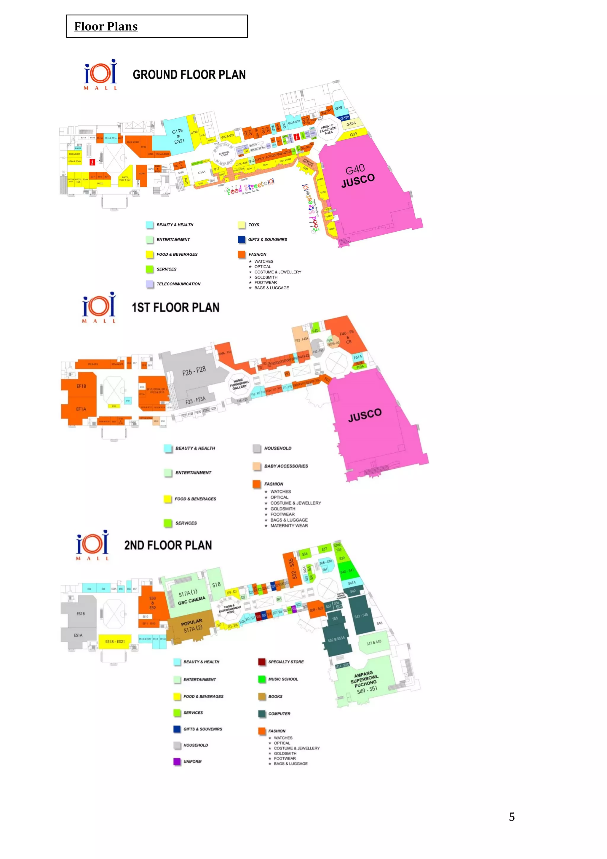  5	
  
Floor	
  Plans	
  
 