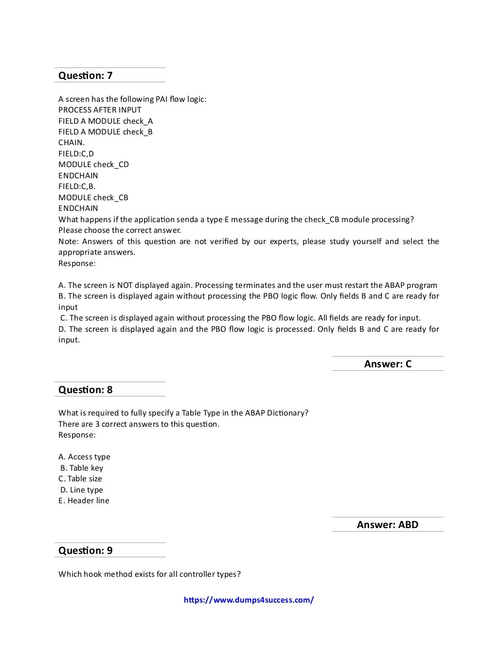 C_ABAPD_2309 Vorbereitungsfragen