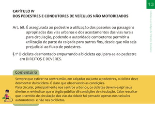 CTB - Códido de Trânsito Brasileiro para bicicleta - Direitos e Deveres do Ciclista