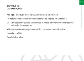 CTB - Códido de Trânsito Brasileiro para bicicleta - Direitos e Deveres do Ciclista