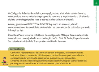 CTB - Códido de Trânsito Brasileiro para bicicleta - Direitos e Deveres do Ciclista