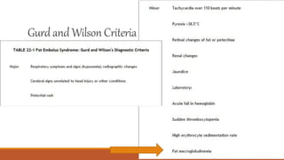 Gurd and Wilson Criteria
 