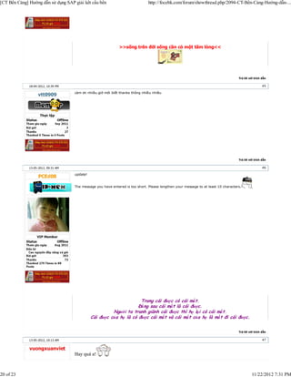 [CT Bến Cảng] Hướng dẫn sử dụng SAP giải kết cấu bến                            http://focebk.com/forum/showthread.php/2094-CT-Bến-Cảng-Hướng-dẫn-...




                                                               >>sống trên đời sống cần có một tấm lòng<<




                                                                                                                                     Trả lời với trích dẫn

              18-04-2012, 10:39 PM                                                                                                                     #5

                                     cảm ơn nhiều.giờ mới biết thanks thông nhiều nhiều




                                                                                                                                     Trả lời với trích dẫn

              13-05-2012, 09:31 AM                                                                                                                     #6

                                     update!


                                     The message you have entered is too short. Please lengthen your message to at least 10 characters.




                                                                      Trong cái được có cái mất.
                                                                     Đằ ng sau cái mất là cái được.
                                                         Người ta tranh giành cái được thì họ lại có cái mất.
                                               Cái được của họ là có được cái mất và cái mất của họ là mất đi cái được.


                                                                                                                                     Trả lời với trích dẫn


              13-05-2012, 10:13 AM                                                                                                                     #7



                                     Hay quá a!



20 of 23                                                                                                                                       11/22/2012 7:31 PM
 