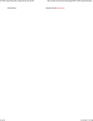 [CT Bến Cảng] Hướng dẫn sử dụng SAP giải kết cấu bến      http://focebk.com/forum/showthread.php/2094-CT-Bến-Cảng-Hướng-dẫn-...



           ©2012 FoceBK.com                            Hosting được tài trợ bởi www.leuyvo.com




23 of 23                                                                                                   11/22/2012 7:31 PM
 