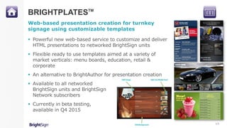 BrightSign: Advanced Digital Signage | PDF