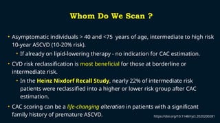 Standard Cac Risk Ranges CT CAC SCORE IN RISK STRATIFICATION AND PRIMARY PREVENTION.pptx