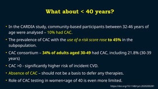 Standard Cac Risk Ranges CT CAC SCORE IN RISK STRATIFICATION AND PRIMARY PREVENTION.pptx
