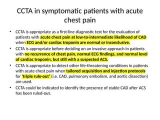 CT CARDIAC OVERVIEW CLINICAL APPLICATIONS | PPTX