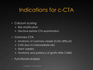 State-of-the-art Cardiac CT of the coronary arteries | PPTX