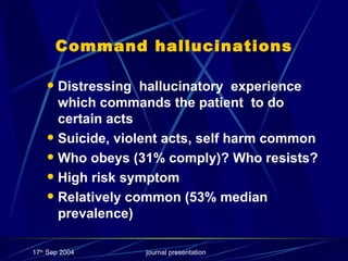 CBT for Command Hallucinations | PPT