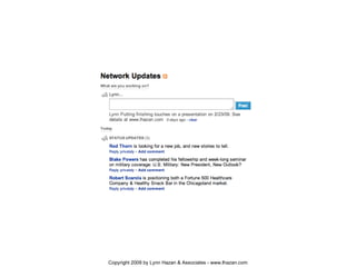 Copyright 2009 by Lynn Hazan & Associates - www.lhazan.com 