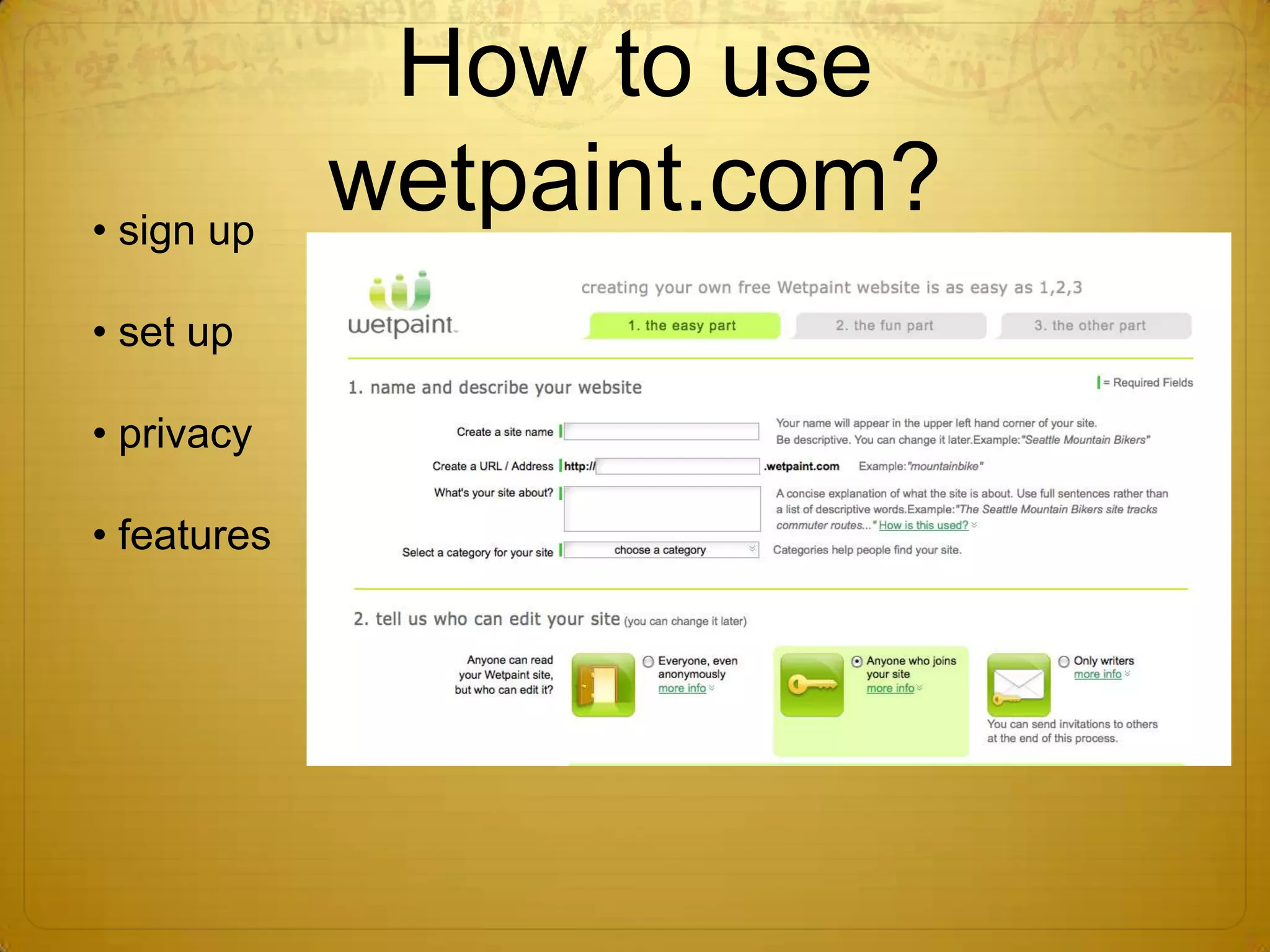 Ex. Of student wiki page.