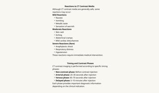 CT Contrast Media (Definition, Types, Role, Dose, Administration ...