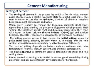 Setting Compound Engineering Chemical technology course lecture .cement manufacturing 1.pdf