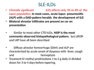 CTD ILDs introduction epidemiology pathophysiology | PPTX
