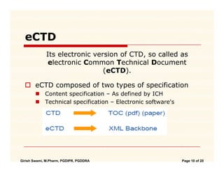 CTD and eCTD | PPT