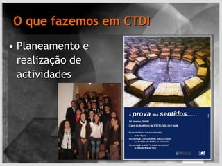 CTDI multidisciplinarTecnologiaINFORMAÇÃODocumentação