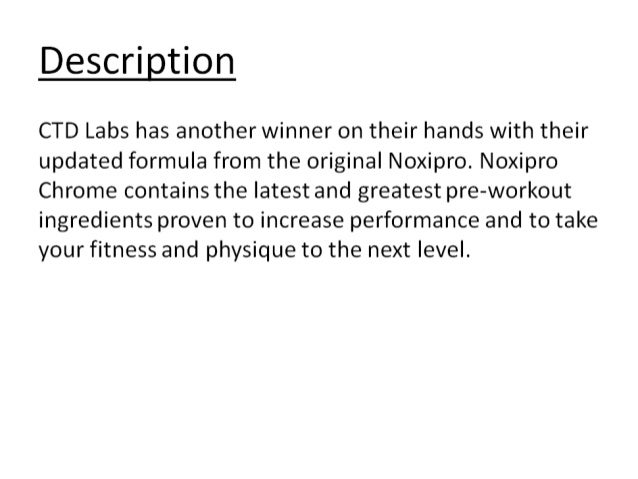 Ctd Labs Noxipro