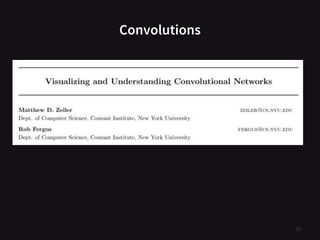 Convolutions
20
 