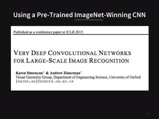 Using a Pre-Trained ImageNet-Winning CNN
30
 