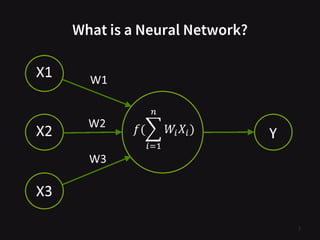 What is a Neural Network?
7
 