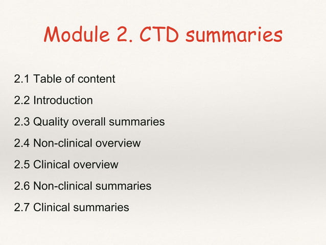 Common Technical Document PPT