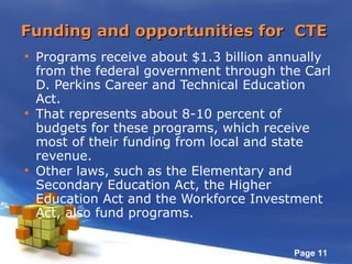 Career and Technical Education CTE | PPT
