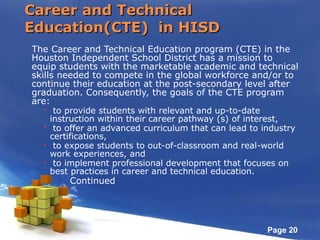 Career and Technical Education CTE | PPT