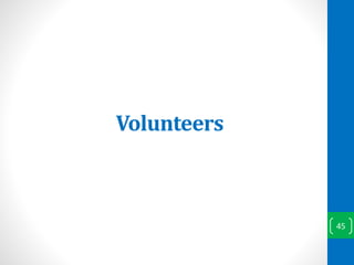 Volunteers
45
 