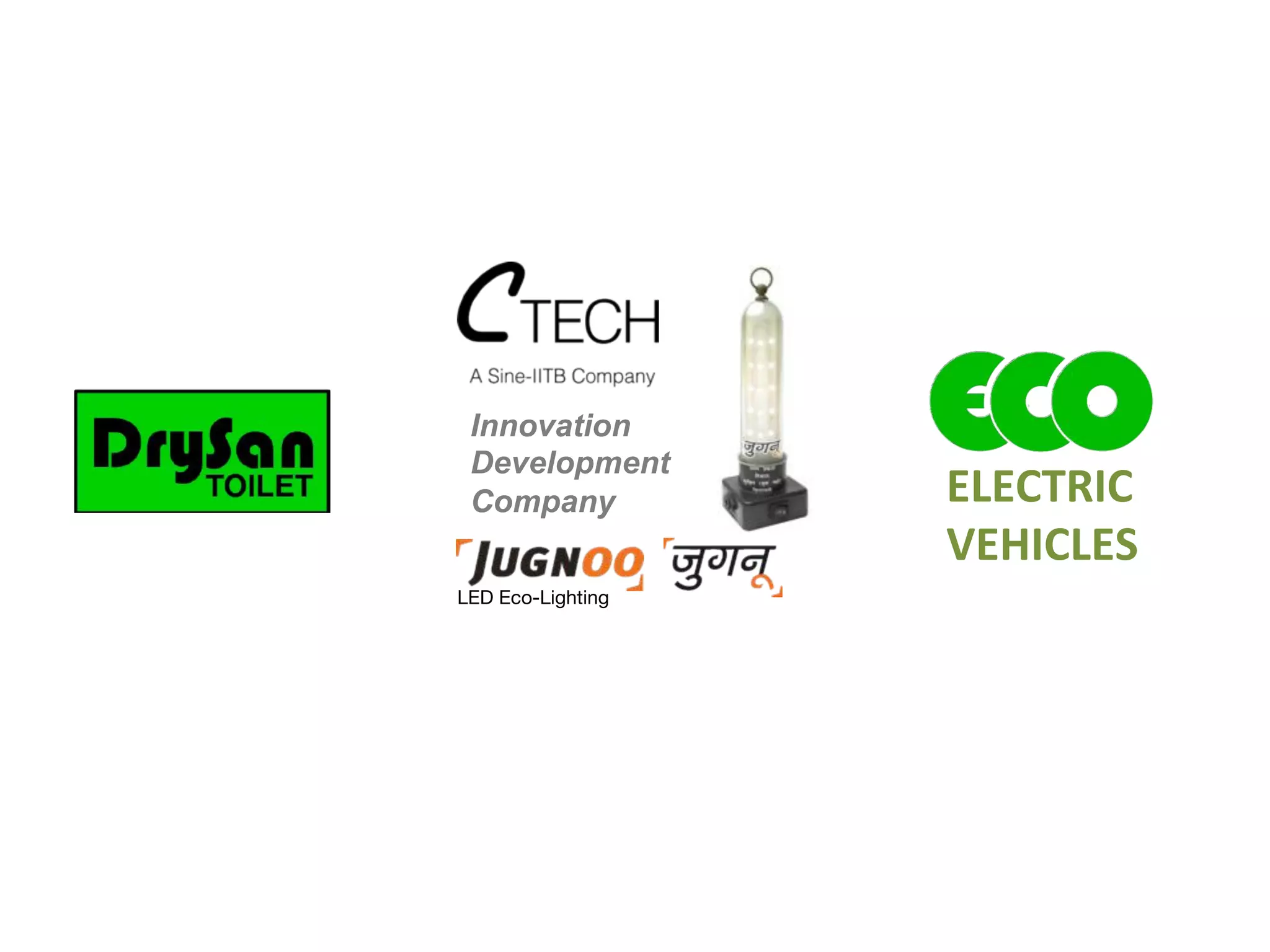 Innovation 	

Development 	

Company	

LED Eco-Lighting	
  
ELECTRIC	
  	
  
VEHICLES	
  
 