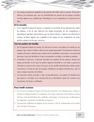 27EDUCACIÓN PRIMARIA * SEXTA SESIÓN ORDINARIA







 