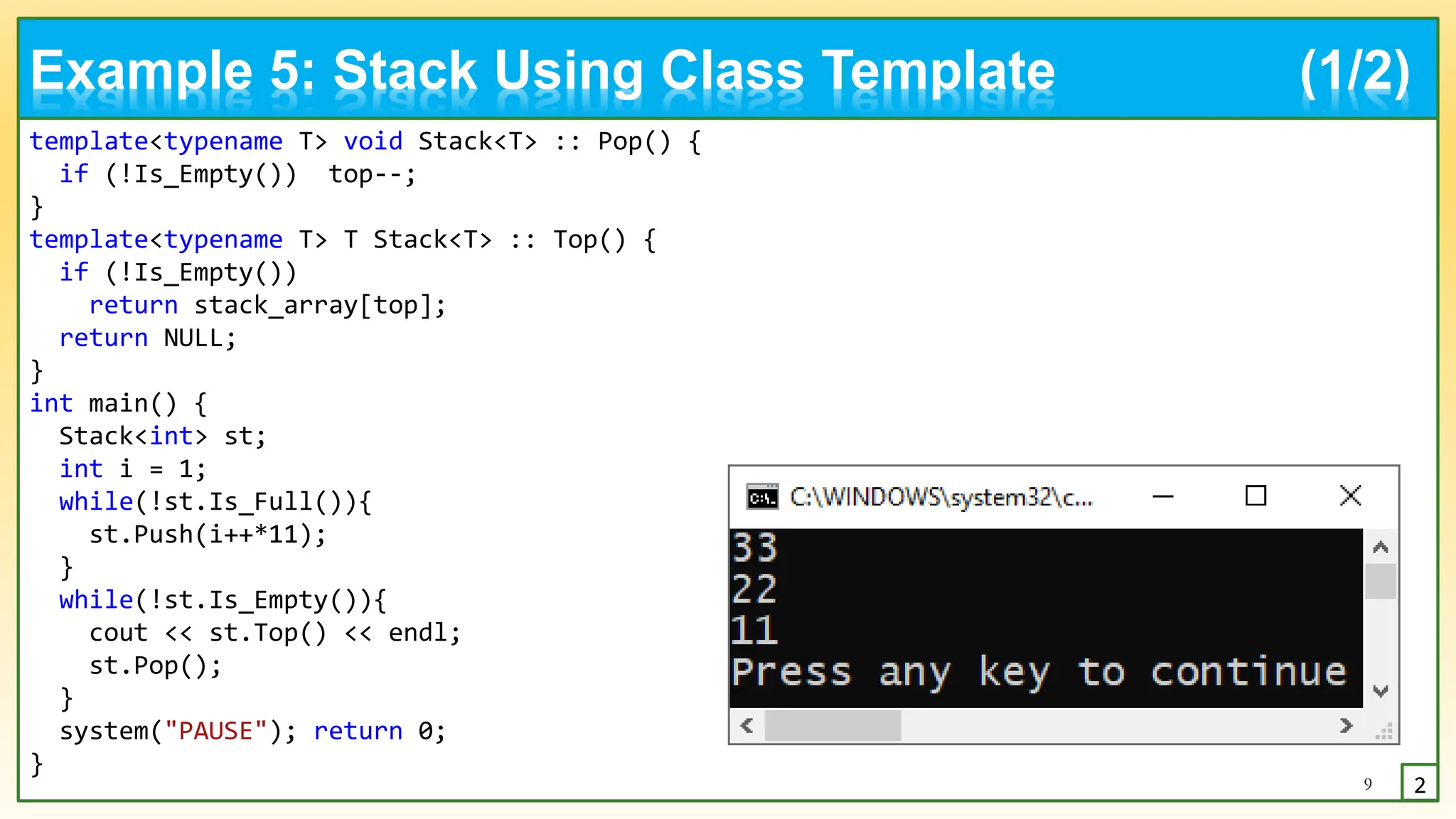 Object Oriented Programming using C++: C++ Templates.pptx