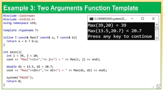 Object Oriented Programming using C++: C++ Templates.pptx