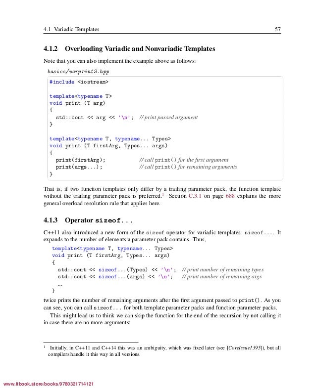 C++ Templates, 2nd edition