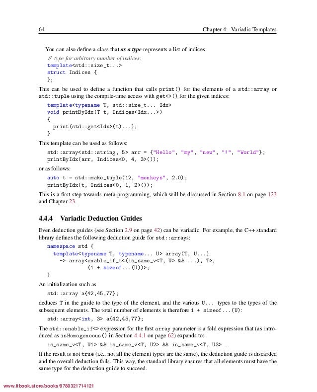 C++ Templates, 2nd edition