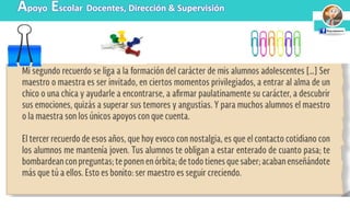 Apoyo Escolar Docentes, Dirección & Supervisión
 