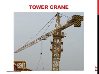 TOWER CRANE
Construction Equipments
117
 