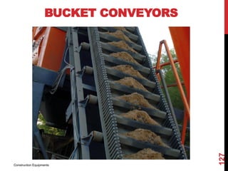 BUCKET CONVEYORS
Construction Equipments
127
 