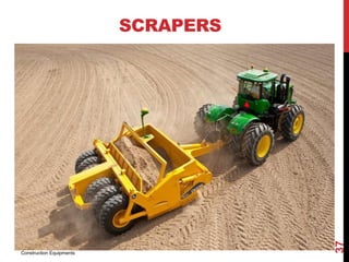 SCRAPERS
Construction Equipments
37
 