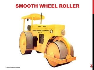 SMOOTH WHEEL ROLLER
Construction Equipments
54
 