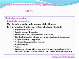 Chronic Thromboembolic Pulmonary artery Hypertension | PPT