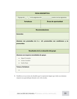 10EDUCACIÓN SECUNDARIA *




 